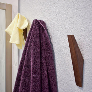 bath towel angular wall hooks