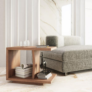 Malory Wood Accent Table - emark